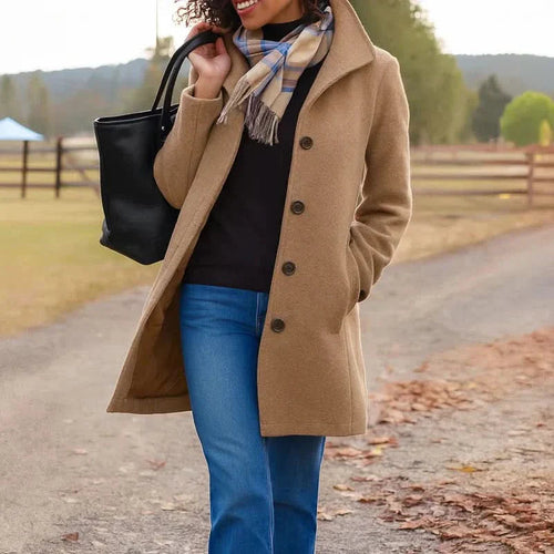 Cappotto Curvera cammello