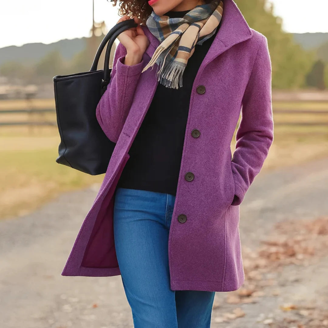 Cappotto Curvera viola