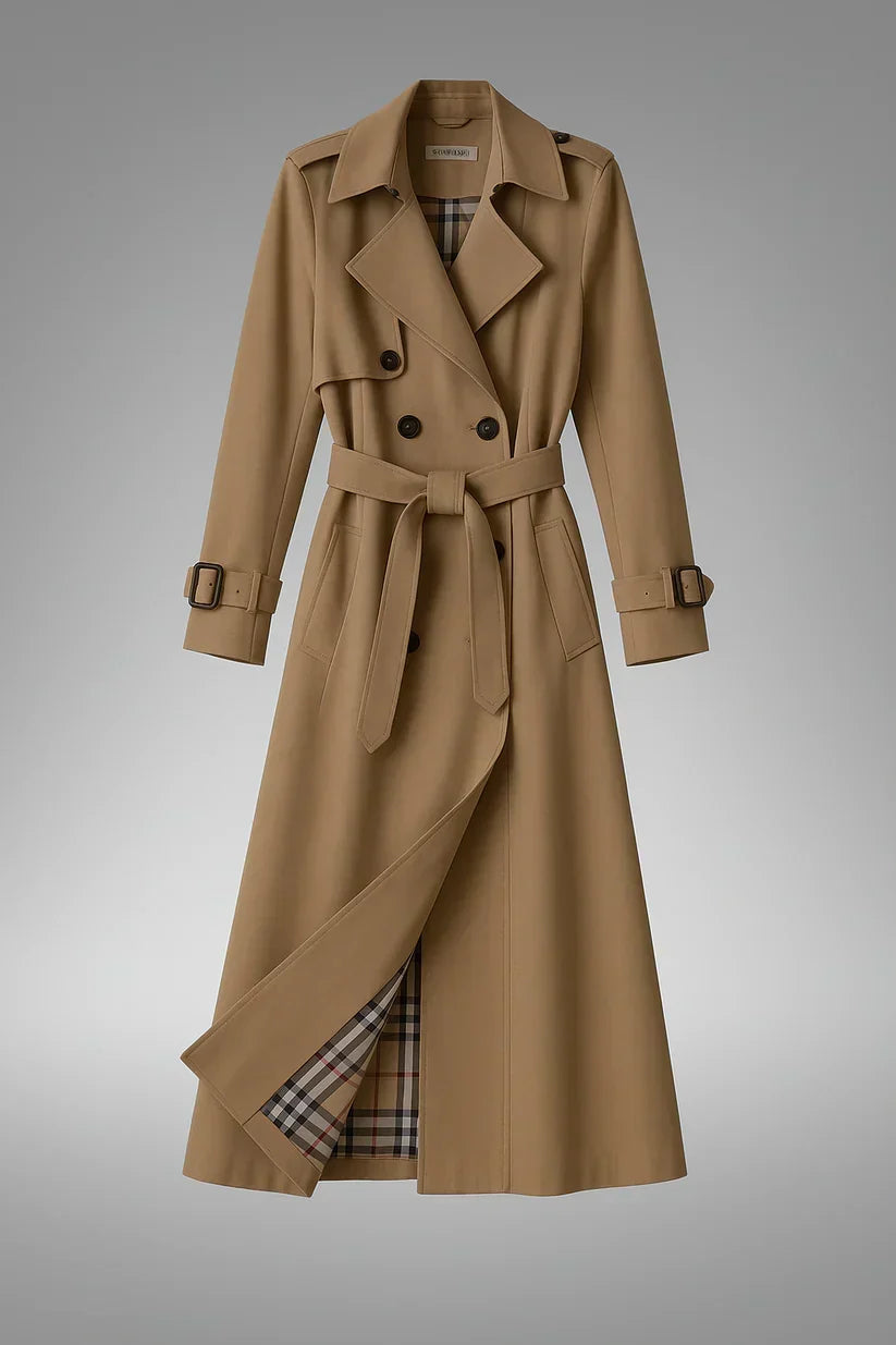 Trench beige, vista intera